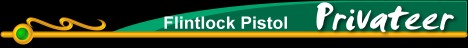 Privateer Flintlock Pistol Model
